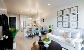 Staged model unit at Hardware Apartments